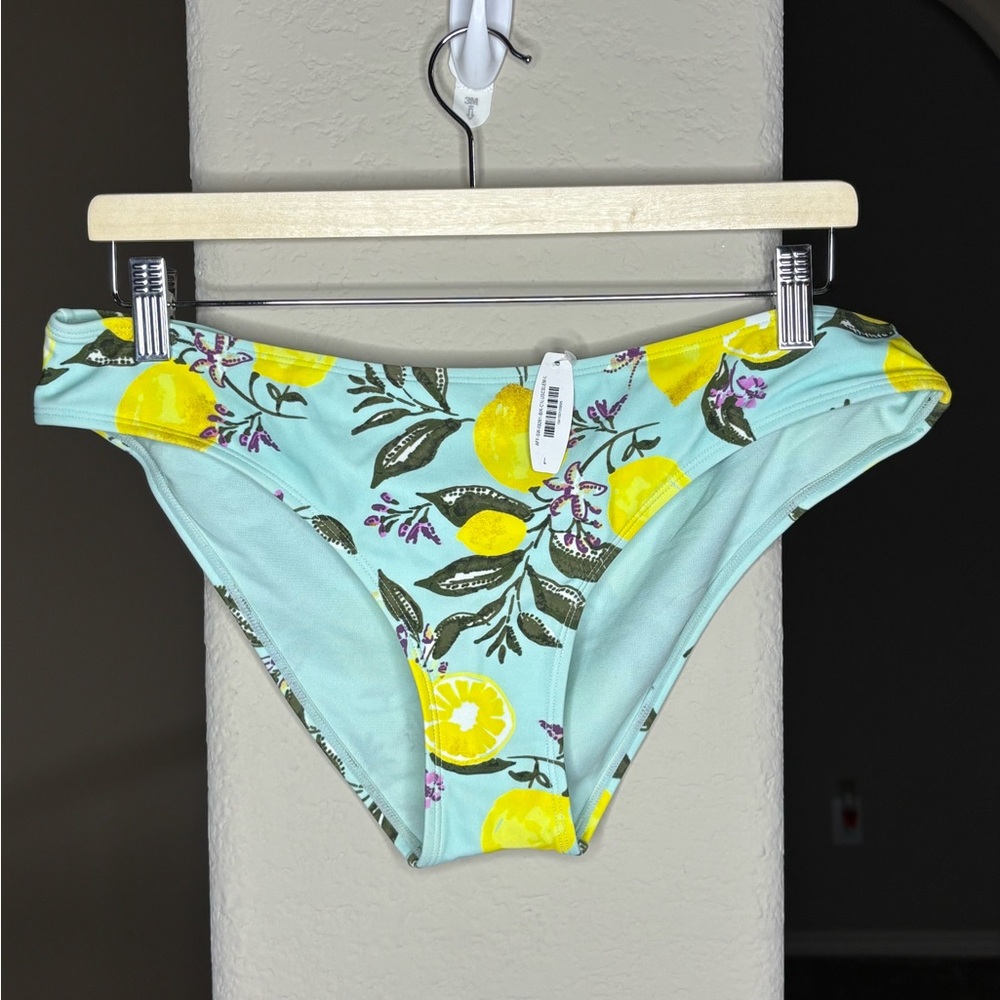 Adore Me Lemon Floral Bikini Bottom Size L NWT Style #SR0473